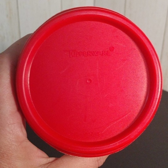 Tupperware Modular Mates 4 3/4 C red seal #1161 #1607 spaghetti holder (C2) - Picture 2 of 5
